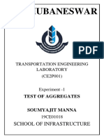 IIT BHUBANESWAR TRANSPORTATION ENGINEERING LAB REPORT