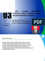 Modul 3 - Reaksi Perletakan Struktur Statis Tertentu Balok Majemuk (Terjepit Sebelah)