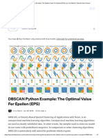 DBSCAN Python Example - The Optimal Value For Epsilon (EPS) - by Cory Maklin - Towards Data Science