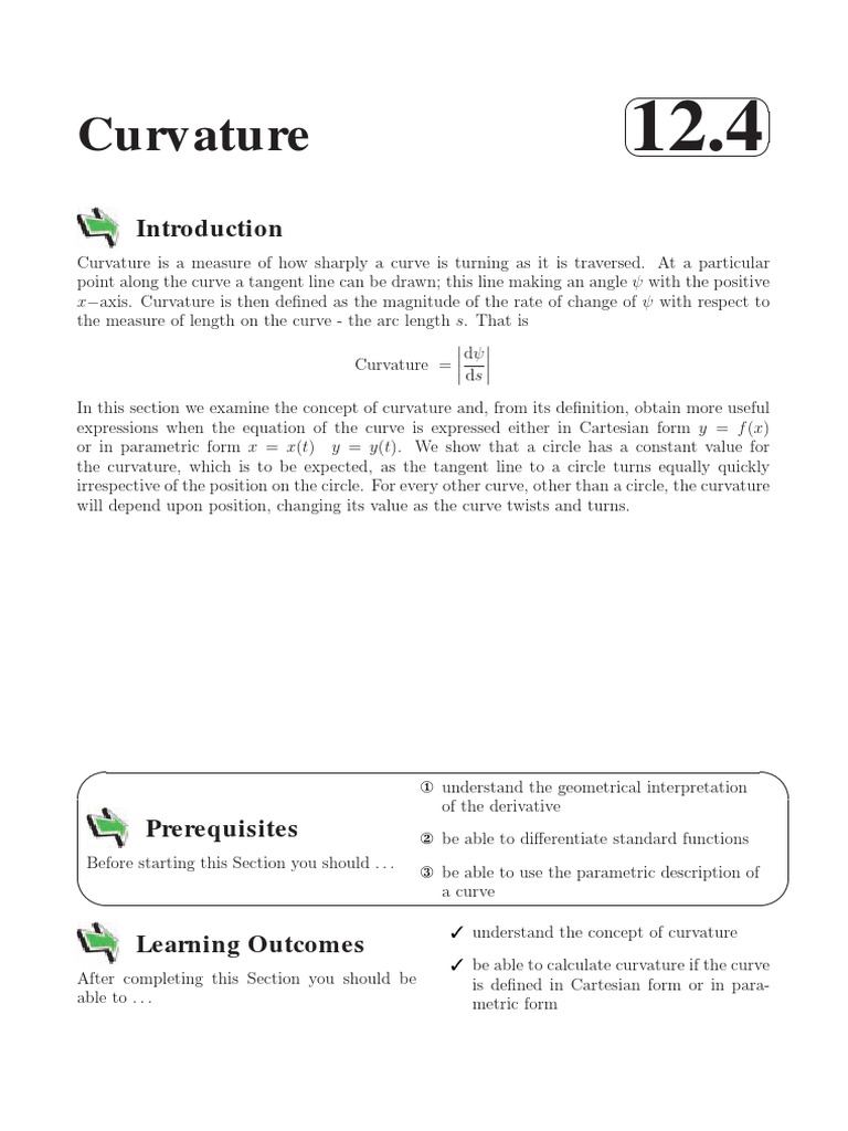 Understanding Curvature and Radius | PDF | Curvature | Circle