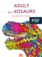 Adult Dinosaurs Coloring Pages PDF