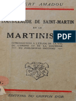 Robert_Amadou Louis-Claude de Saint-Martin Et Le Martinisme