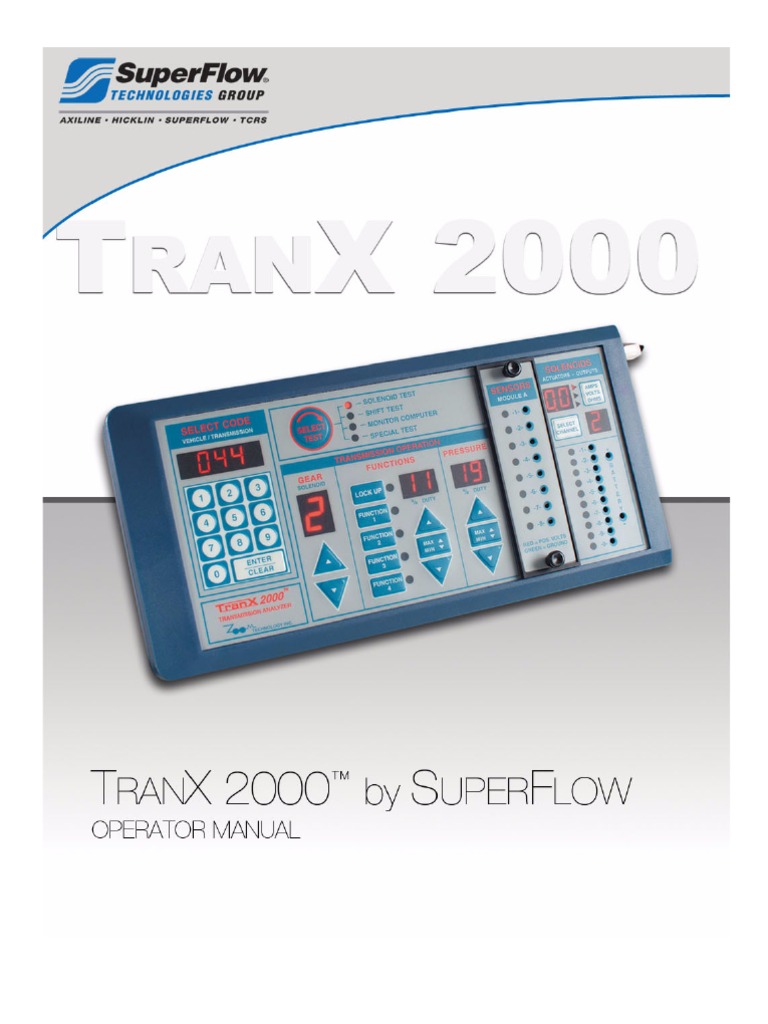 Tranx 2000 Manual