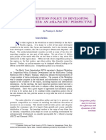 Competition Policy in Developing Countries: An Asia-Pacific Perspective