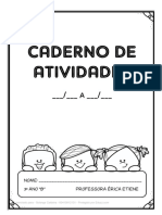 Atividades escolares de português, matemática, ciências e história