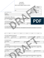 Draf T: Form GSTR-1 (See Rule 59 (1) ) Details of Outward Supplies of Goods or Services