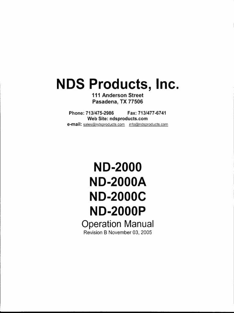 Manual de operación ND-2000 | PDF | Inductor | Transistor