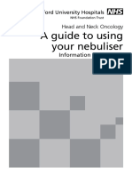 A Guide To Using Your Nebuliser: Head and Neck Oncology