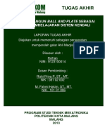 Rancang Bangun Ball and Plate Balancing System (TNR)