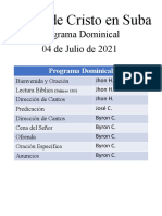 Programa Dominical 2021-07-04
