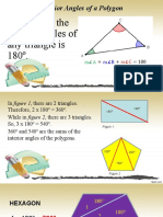 Sum of The Interior Angles of A Convex Polygon