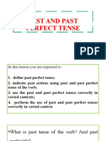 Past and Past Perfect Tense