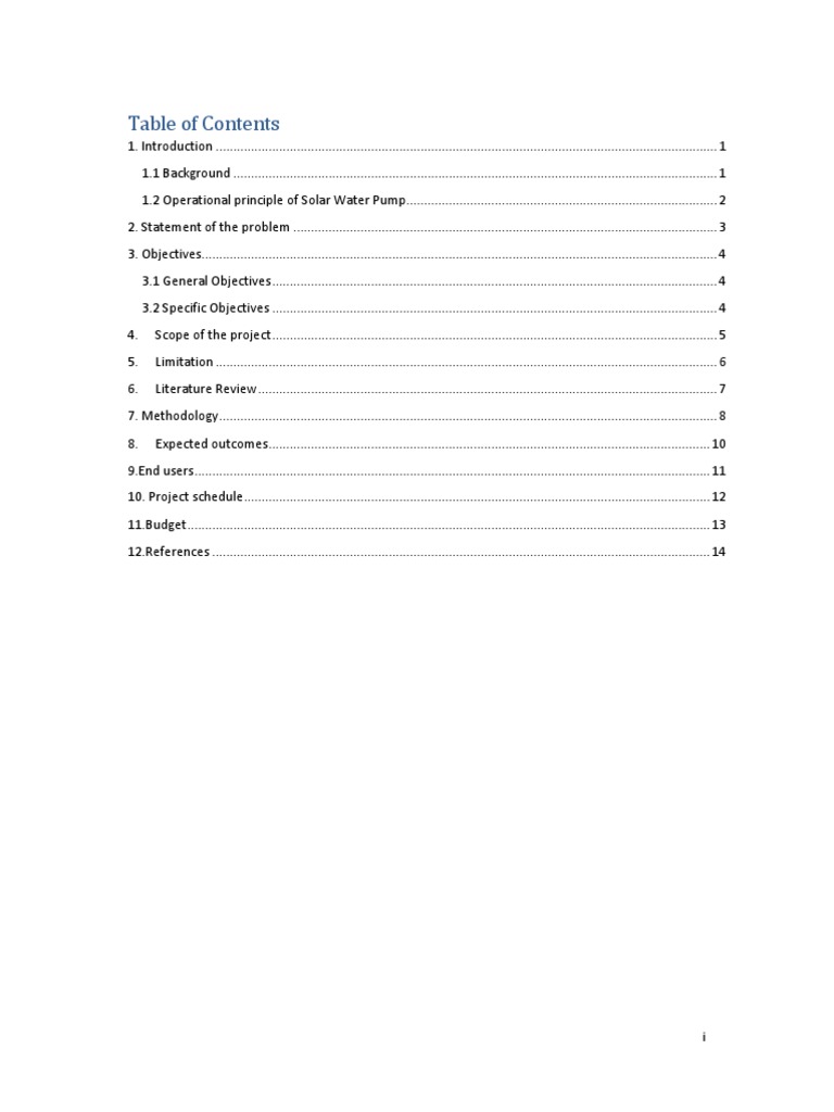 Solar Water Pump Project Proposal | PDF | Solar Power | Photovoltaics