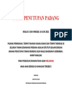 Notis Penutupan Padang