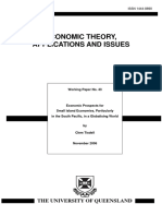 Economic Theory, Applications and Issues: The University of Queensland