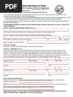 LLC Articles of Organization