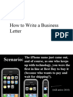 How To Write A Business Letter