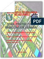 Proyecto de Habilitacion Urbana