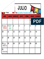Planificacion de Julio