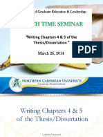 Writing Chapter 4 & 5 of the Thesis (March Lunchtime Seminar) - PDF