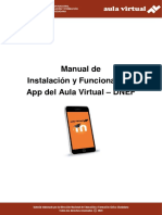 Manual de Instalación y Funcionalidad Del App Del Aula Virtual - DNEF