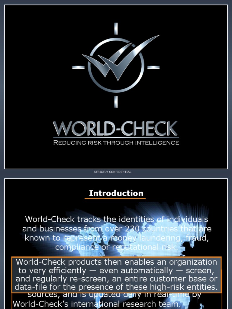 World Check | PDF | Business | Policy