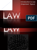 Introduction To Law (Important Topics)