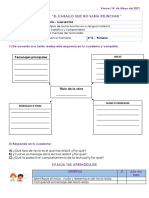 4to Plan Lector - Viernes 14 Mayo - LEEMOS EL CABALLO QUE NO SABIA RELINCHAR