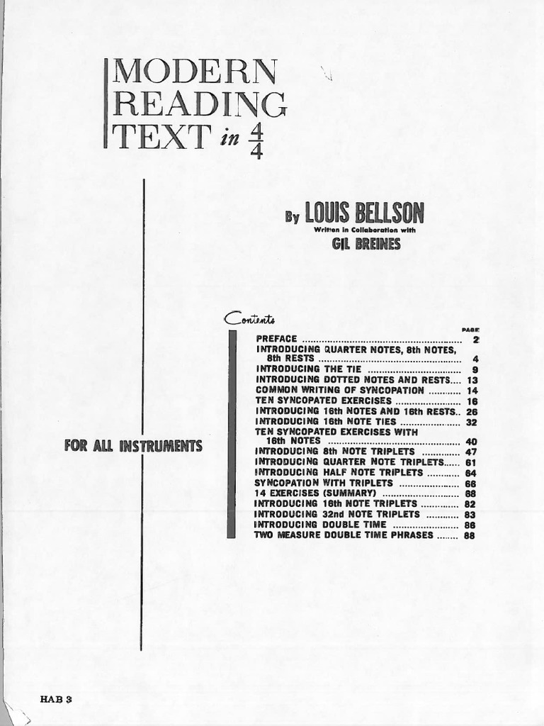 Modern Reading Text in 4-4 | PDF