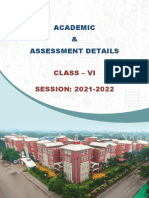 Academic & Assessment Details: Class - Vi SESSION: 2021-2022
