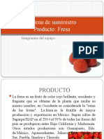 Cadena de Suministro - ProductoFresa