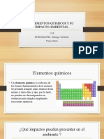 Elementos químicos y su impacto ambiental