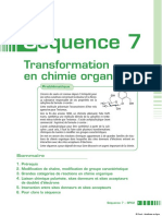 Transformation Chimie Organique