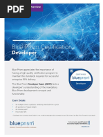 Blue Prism Certification: Developer