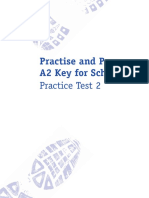 Practise and Pass A2 Key For Schools - Practice Test 2