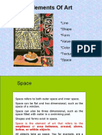 Elements of Art: Line Shape Form Value Color Texture Space