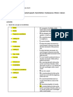 Assignment N° 1: Connected Speech: Assimilation-Coalescence - Elision - Liaison