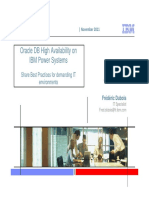 Oracle DB High Availability On Ibm Power Systems
