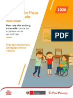 El Juego Escolar y La Pedagogía de Los Valores