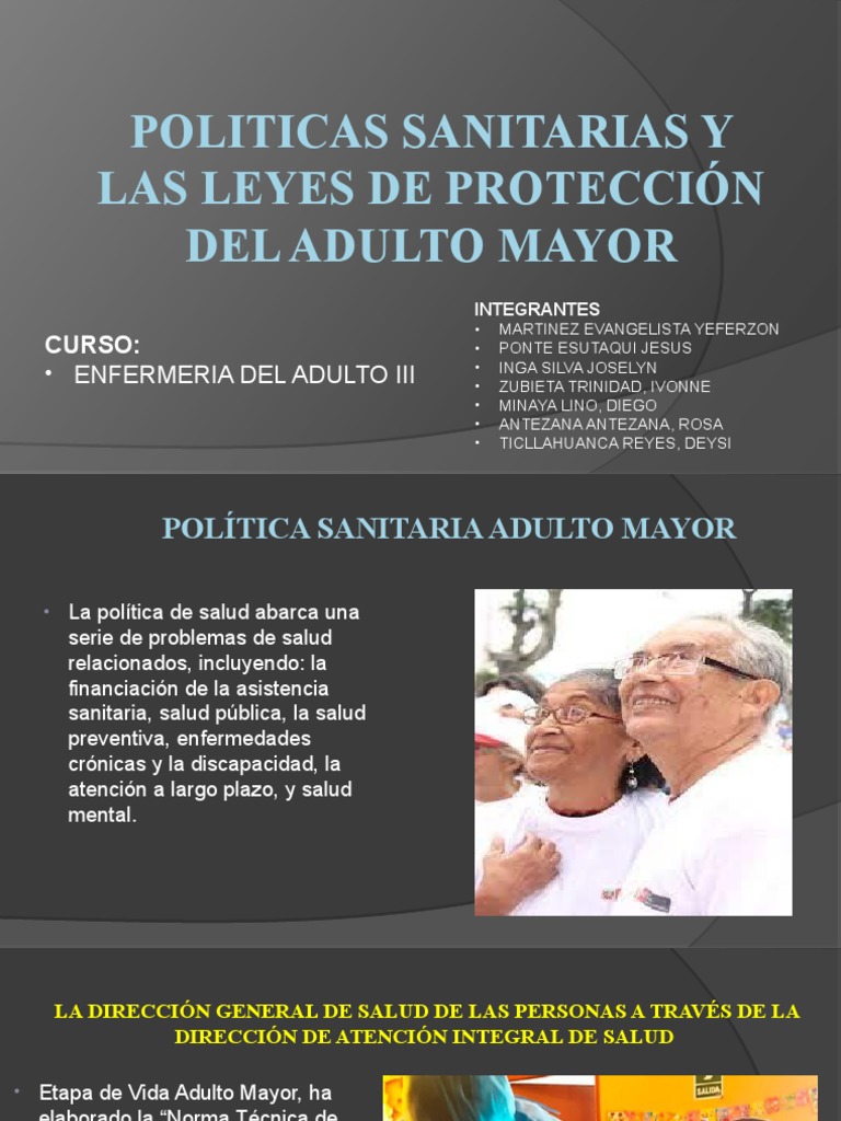 Políticas de Salud para Adultos Mayores | PDF | Vejez | Hospital