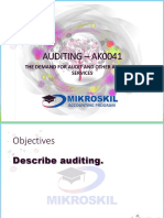 Chapter 1 The Demand For Audit and Other Assurance Services