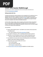 CS107 Unix Session Walkthrough