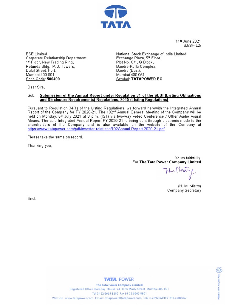 Tata Power 2020 | PDF | Sustainability | Clean Development Mechanism