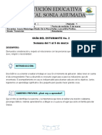 GUIA SOCIO AFECTIVA Semana Del 1 Al 5 de Marzo