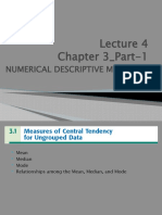 Lecture-4,5 - Chapter 3 - Numerical Descriptive Measures