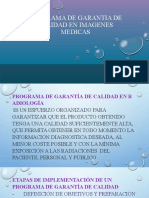 PROGRAMA GARANTIA DE CALIDAD DE IMAGENES MEDICAS
