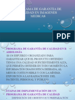 Programa garantía calidad imágenes médicas