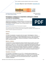 Processo - Formulação e Avaliação de Comprimidos Sublinguais Contendo Succinato de Sumatriptano