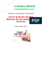 Curso Gratuito Noções Básicas Corretagem Imóveis