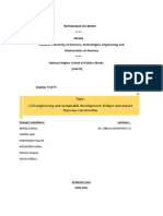 Topic: Civil Engineering and Sustainable Development: Bridges and Airport Runways Construction